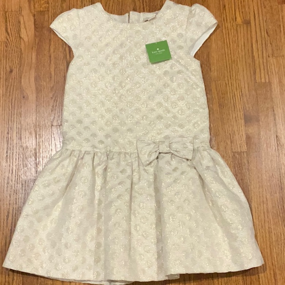 Kate Spade Girls Gold Dot Dress